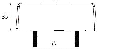Fanale posteriore dx-sx a LED 13,5V 105,6x97,9x36,4mm