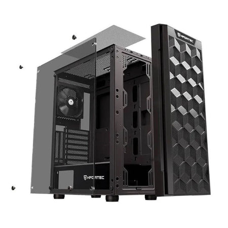 Case computer desktop ATX Nfortec NF-CS-AZIR-B Nero