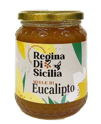 Miele in Vasetto Eucalipto Di Ape Nere Miele Siciliano Grezzo Miele Puro Origine Sicilia in Barattolo Di Vetro 500g