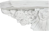 Biscottini Mensola Biscottini angelo barocco resina bianca anticato 43x14x14 da parete