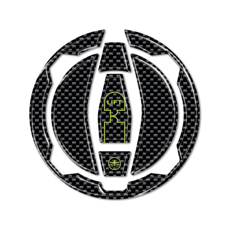 Protezione Tappo Serbatoio Adesivo Moto compatibile con Kawasaki Z650 2017-2022