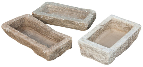 Biscottini Vasca in pietra antica, misure assortite, 1 pc Vecchia pietra, passato Offerta