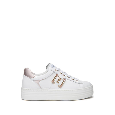 Nero Giardini sneakers bianca con accessorio E409967D707 Donna
