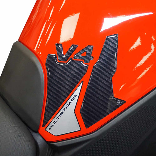 Protezioni Laterali Adesivi compatibili con Ducati Multistrada V4 2021-25 Silver