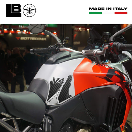 Protezioni Laterali Adesivi compatibili con Ducati Multistrada V4 2021-25 Silver