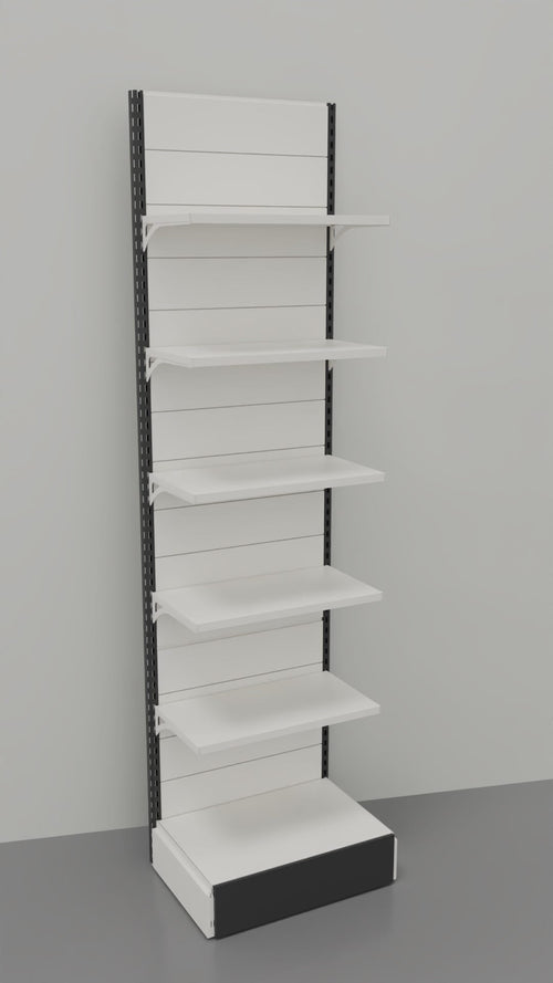 Scaffale da negozio a parete cm. 80x40x300h