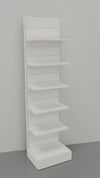 Modulo a parete di scaffalatura metallica per arredo negozio cm. 80x40x300h