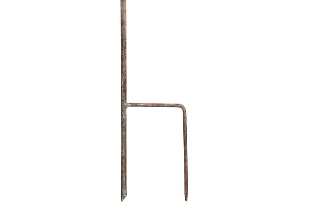 Biscottini Supporto multiuso color ruggine anticata in ferro pieno L22XPR1,5XH122 cm
