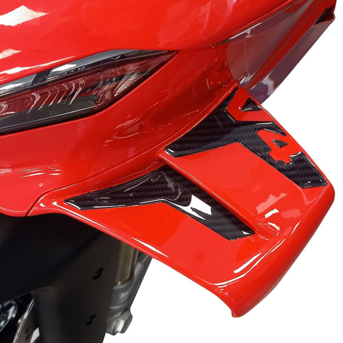 Adesivi Resinati 3D Laterali Ali Spoiler compatibili con Ducati Panigale V4 2025