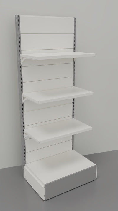 Scaffalatura di metallo da negozio a parete cm 80x50x200h