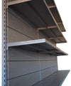 Scaffale in metallo verniciato alluminio per arredo negozio cm. 75x50x200h
