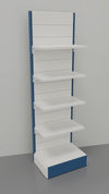 Scaffale in metallo a muro per arredo negozio cm. 80x50x250h
