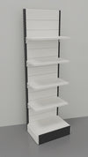 Scaffale in metallo a muro per arredo negozio cm. 80x50x250h