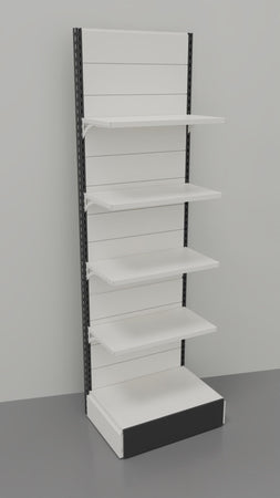 Scaffale in metallo a muro per arredo negozio cm. 80x50x250h