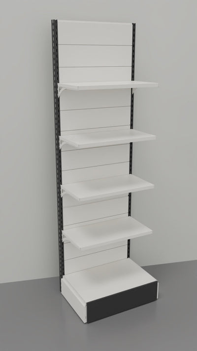 Scaffale in metallo a muro per arredo negozio cm. 80x50x250h
