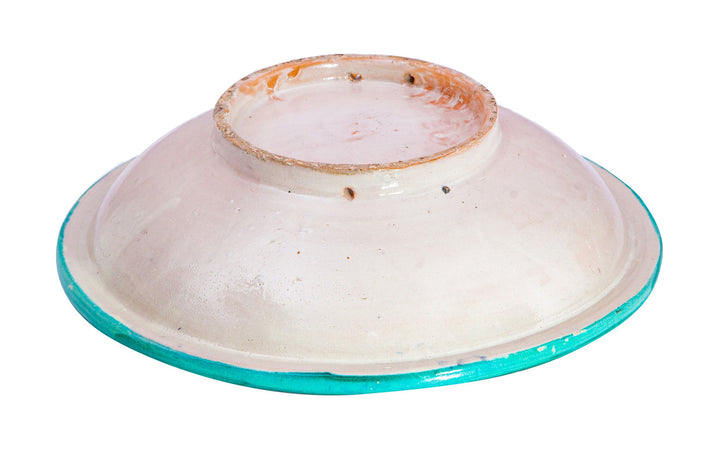 Biscottini Biscottini Piatto Ceramica Orientale 40x40x11 Dipinto a Mano Design Marocchino