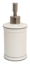 Biscottini Dispenser sapone liquido in porcellana bianca decorata Powder Soap L8,5xPR8,5xH18 cm
