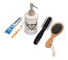 Biscottini Dispenser sapone liquido in porcellana bianca decorata Powder Soap L8,5xPR8,5xH18 cm