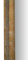 Biscottini Specchio Specchiera da parete e appendere verticale/orizzontale L35xPR2xH82 cm finitura argento anticato