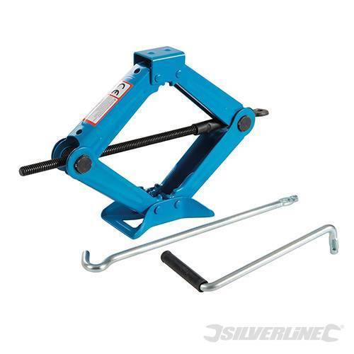 Cric a forbice per il cambio di ruote 1 tonnellata Silverline Silverline