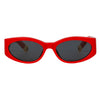 Jacquemus Ovalo occhiali da sole in rosso da uomo