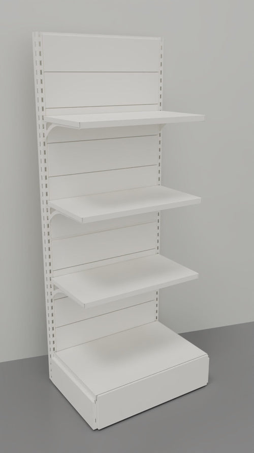 Modulo di scaffalatura metallica per arredamento negozi cm. 80x60x200h