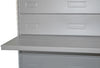 Scaffalatura metallica alluminio a parete per arredo negozi cm. 75x60x250h