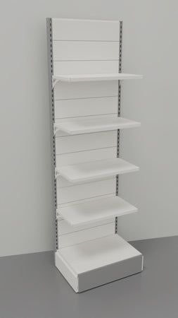 Scaffale di metallo a parete per arredo negozi cm. 80x60x250h