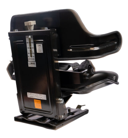 Sedile serie 3 in sky nero con sospensione e cintura statica
