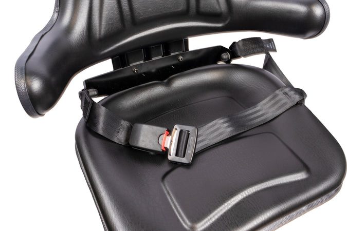 Sedile serie 3 in sky nero con sospensione e cintura statica