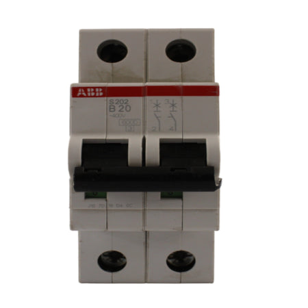 Interruttore magnetotermico 2 poli 2 moduli 20A ABB