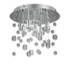 Plafoniera moderna Ideal Lux NEVE PL5 G9 LED 094687 lampada soffitto metallo vetro