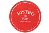 Biscottini Tavolo Bistro de Paris in ferro finitura rosso anticata L72xPR72xH75 cm