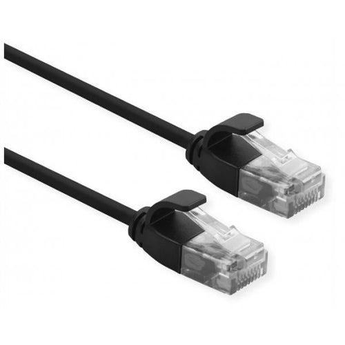 ROLINE CAVO UTP DATA CENTER PATCHCORD CAT.6A/CLASS EA, LSOH, SLIM, NERO, 0.3M