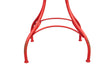 Biscottini Tavolo Bistro de Paris in ferro finitura rosso anticata L72xPR72xH75 cm