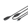 Digitus DA-73107 cavo USB 20 m USB 3.2 Gen 1 (3.1 Gen 1) USB A Nero