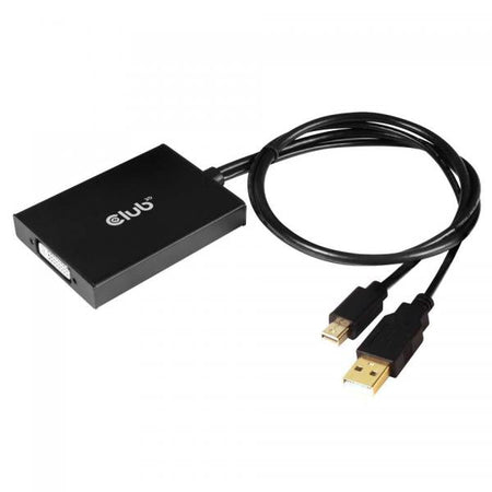 CLUB3D cac-1130 0,6 m MiniDP/USB-A DVI-D Nero (Minidisplayport 1.2A To Dual - Link Dvi-D Active Adapter - Warranty: 12M)