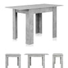 Tavolo in Legno Cucina 60x90 cm H 78 cm Allungabile fino a 60x120 cm Cemento