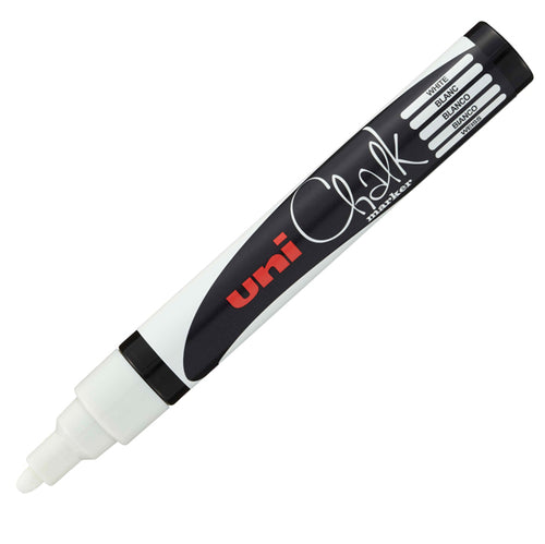 Marcatore A Gesso Liquido Uni Chalk P.Tonda Bianco Uni Mitsubishi