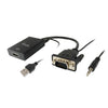 ADATTATORE VGA TO HDMI WITH AUDIO,15