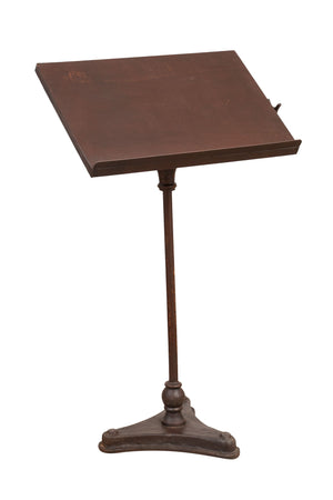 Biscottini Leggio da Terra Biscottini in Ferro Battuto 66x40x100 Stile Country Shabby Chic