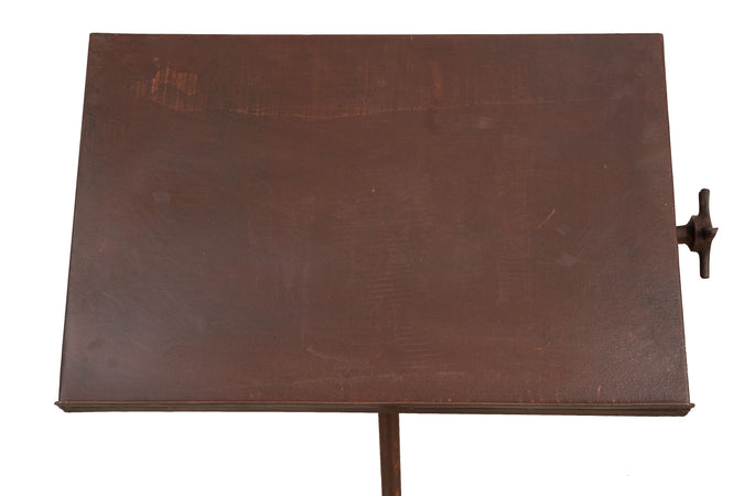 Biscottini Leggio da Terra Biscottini in Ferro Battuto 66x40x100 Stile Country Shabby Chic