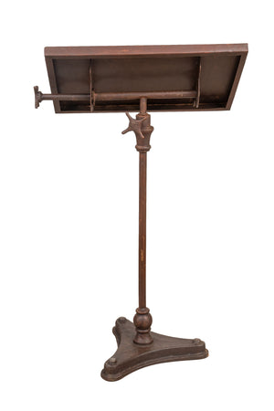 Biscottini Leggio da Terra Biscottini in Ferro Battuto 66x40x100 Stile Country Shabby Chic