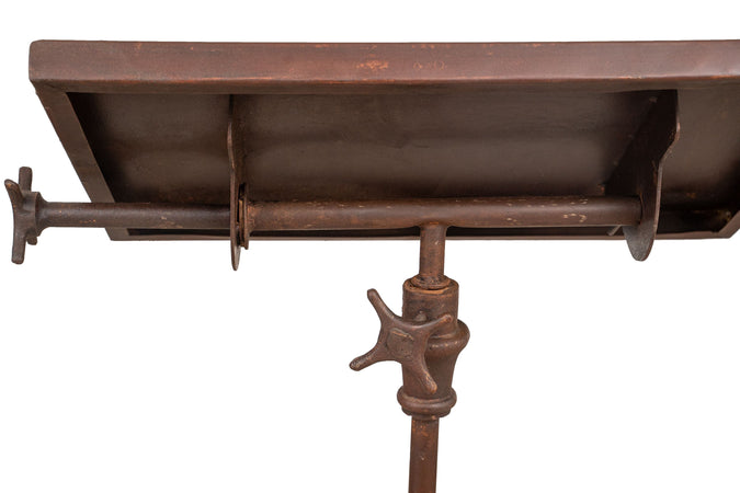 Biscottini Leggio da Terra Biscottini in Ferro Battuto 66x40x100 Stile Country Shabby Chic