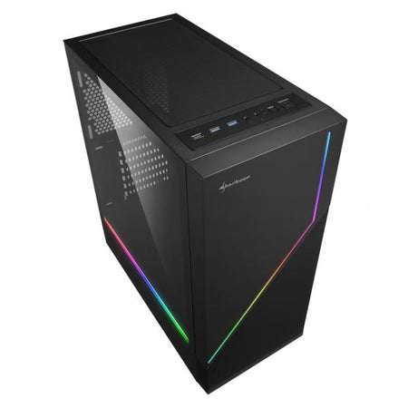 SHARKOON CASE RGB FLOW, ATX, 7 SLOTS EXPANSION, 2 USB 3.0, 1 USB 2.0DRIVE BAY DA 2,5"/3,5"