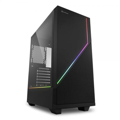 SHARKOON CASE RGB FLOW, ATX, 7 SLOTS EXPANSION, 2 USB 3.0, 1 USB 2.0DRIVE BAY DA 2,5/3,5