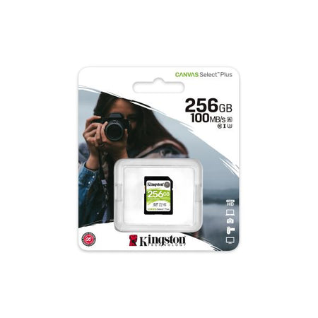 Memoria SD Kingston Canvas Select Plus - UHS-I SDHC 256 GB - Classe 10 Flash Card