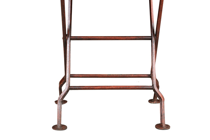 Biscottini Panchetto Biscottini ferro battuto rosso anticato 28x28x40 per interni esterni