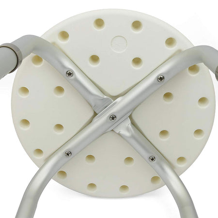 Sgabello Doccia Anziani Bambini Seduta in HDPE Altezza Regolabile Antiscivolo Antiruggine