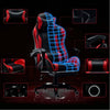 Sedia Poltrona Gaming Ufficio Scrivania Gioco Reclinabile 150° Girevole 2cuscini Rosso